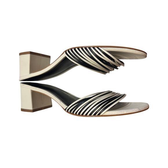 Reformation black and white sandals size 9 - Picture 3 of 8